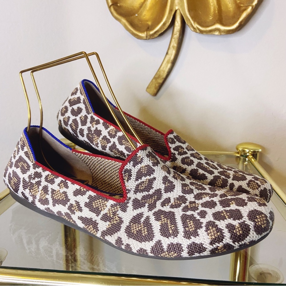 Rothy’s Leopard Print Slip-On Loafer size 9 | washable! Sustainable!